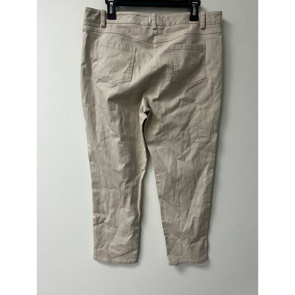 Elliott Lauren Tan Pants Sz 14 - Picture 2 of 3